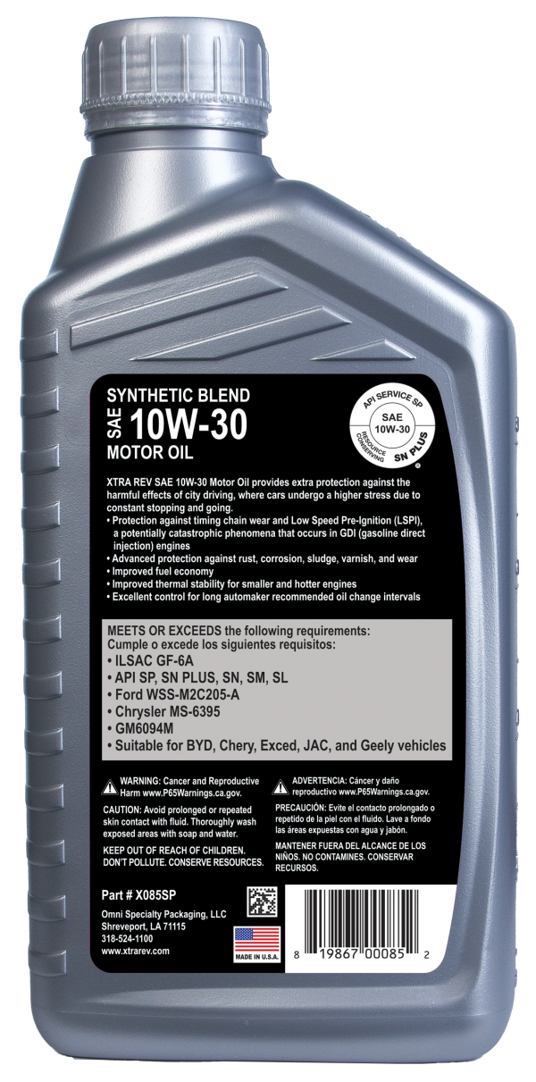 Synthetic Blend SAE 10W-30 SP/GF-6 - Image 3