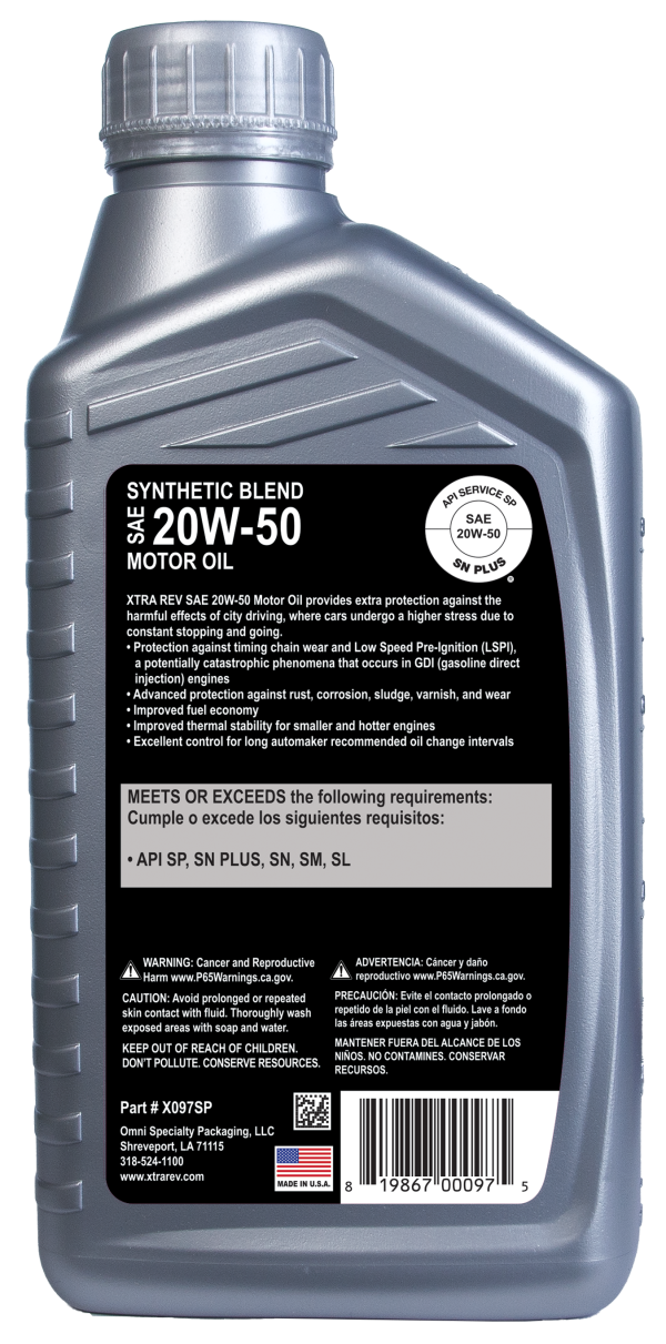 Synthetic Blend SAE 20W-50 SP - Image 3