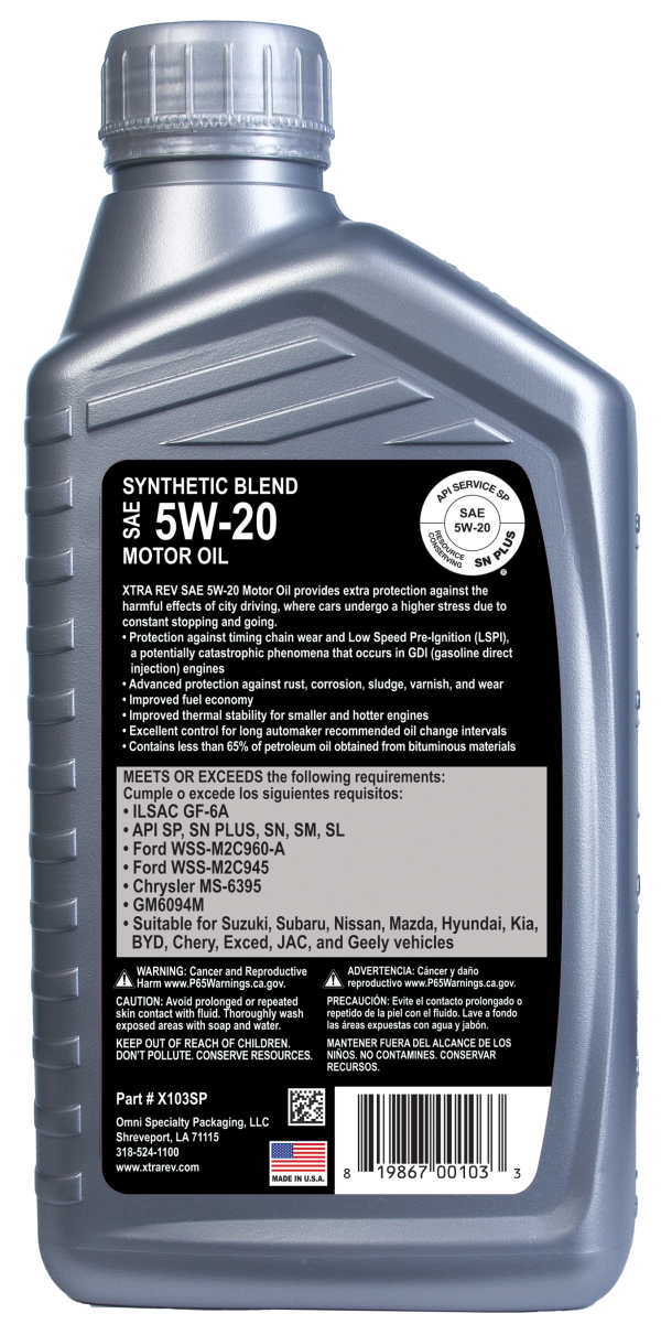 Synthetic Blend SAE 5W-20 SP/GF-6 - Image 3