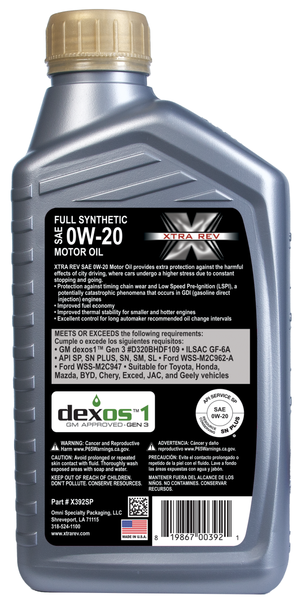 Full Synthetic dexos SAE 0W-20 SP/GF-6 - Image 3